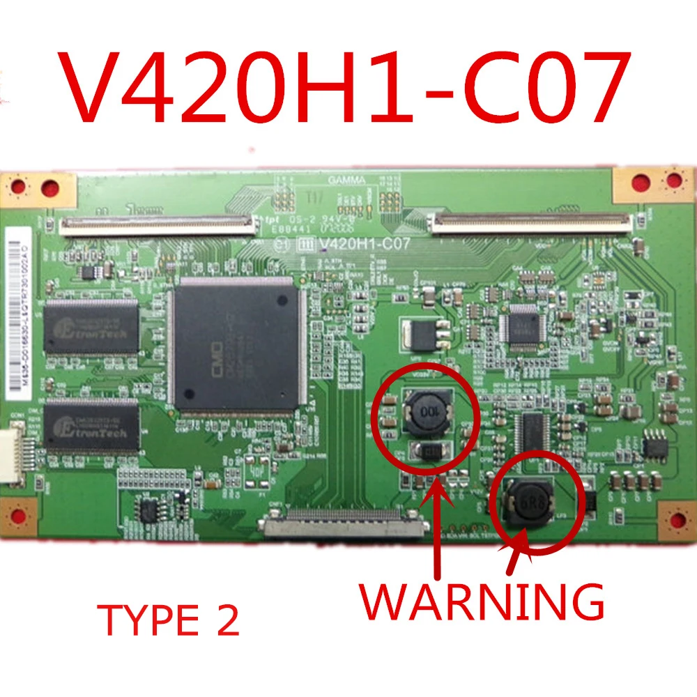 บอร์ดลอจิก V420H1-C07บอร์ด T-CON ซีโมดั้งเดิม V420H1C 07 V420H1C07การ์ด tcon papan ujian สำหรับทีวี