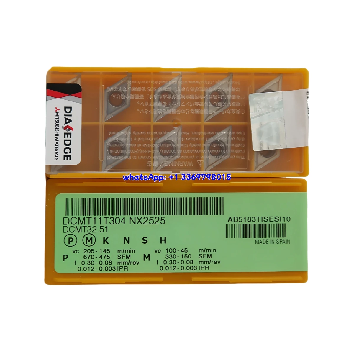 

100% Original DCMT DCMT11T308 DCMT150408 -MK/-MV NX2525/UC5115/UE6020/UE6110/US735/VP15TF/MC5015 Turning Insert