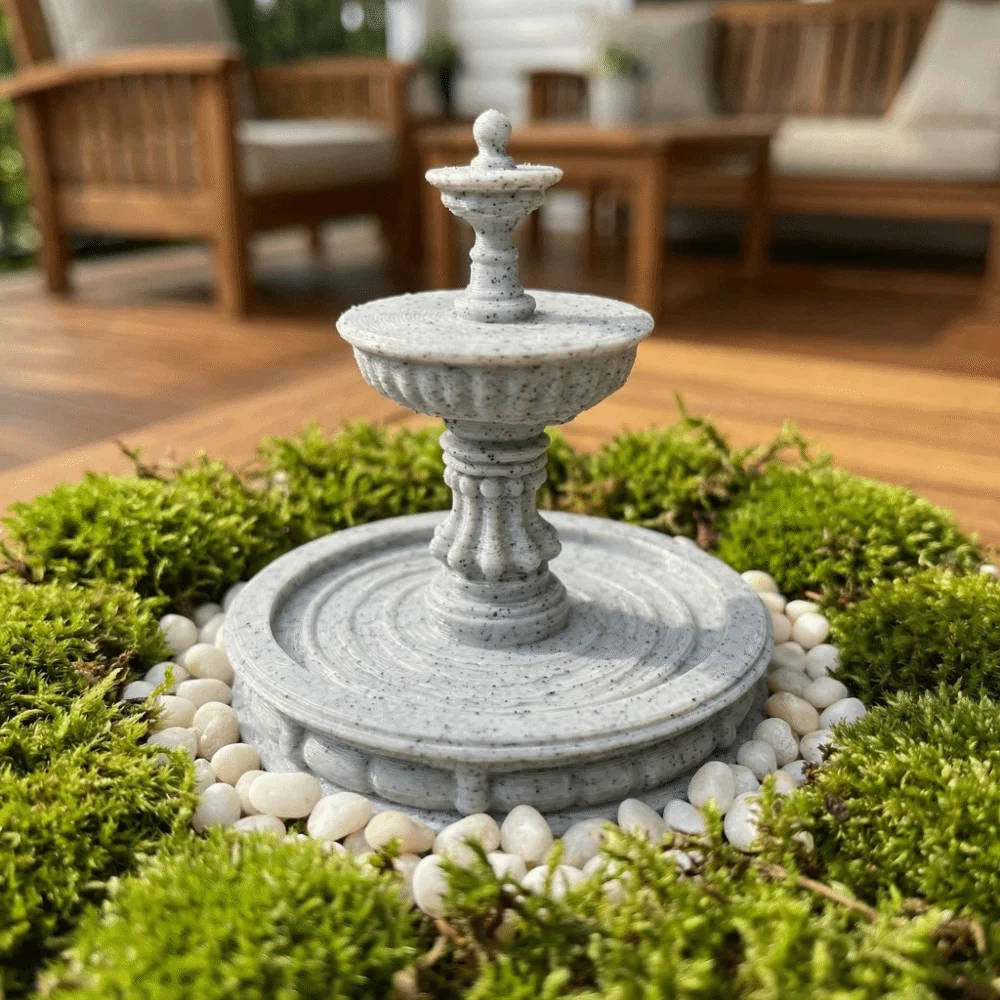 Creative 3D Print Spray Pool Decoration Multi Functional Sculpture Fountain Props Model Funny Home Decorations For Home