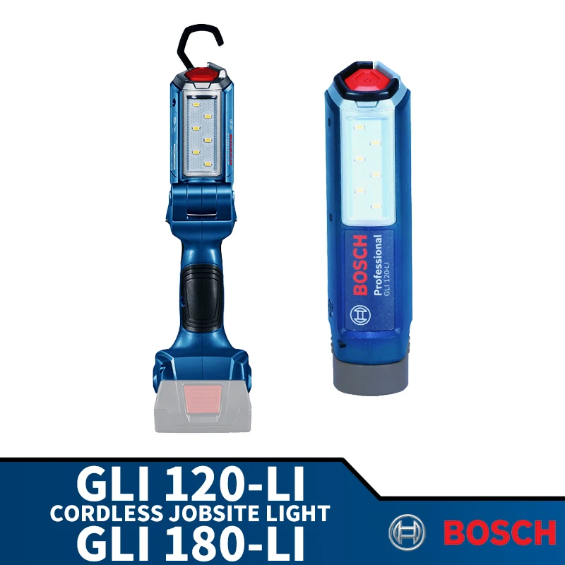 BOSCH GLI 120-LI GLI 180-LI akumulatorowa lampa robocza LED 12V 18V elektronarzędzia litowe