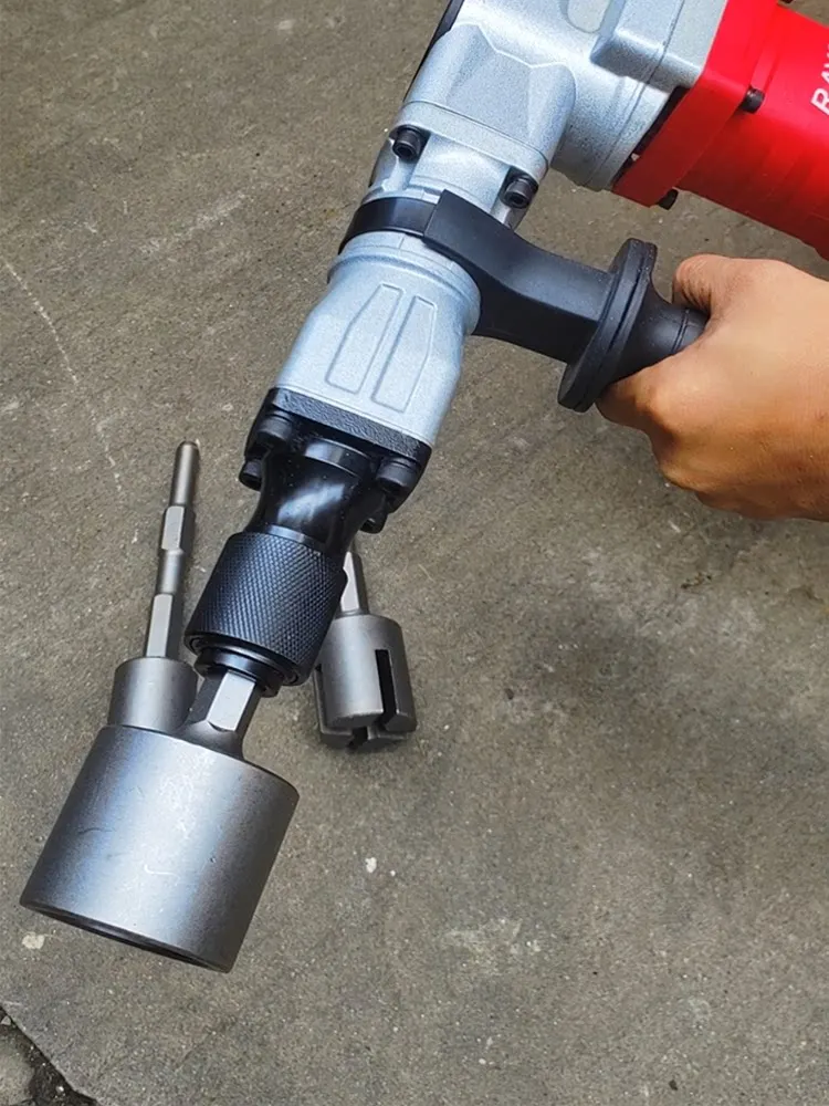 Small Electric Pick Hexagonal Handle Piling Hammer for Round Pipe Wood Pile Angle‑Steel Installation Impact Power Tool