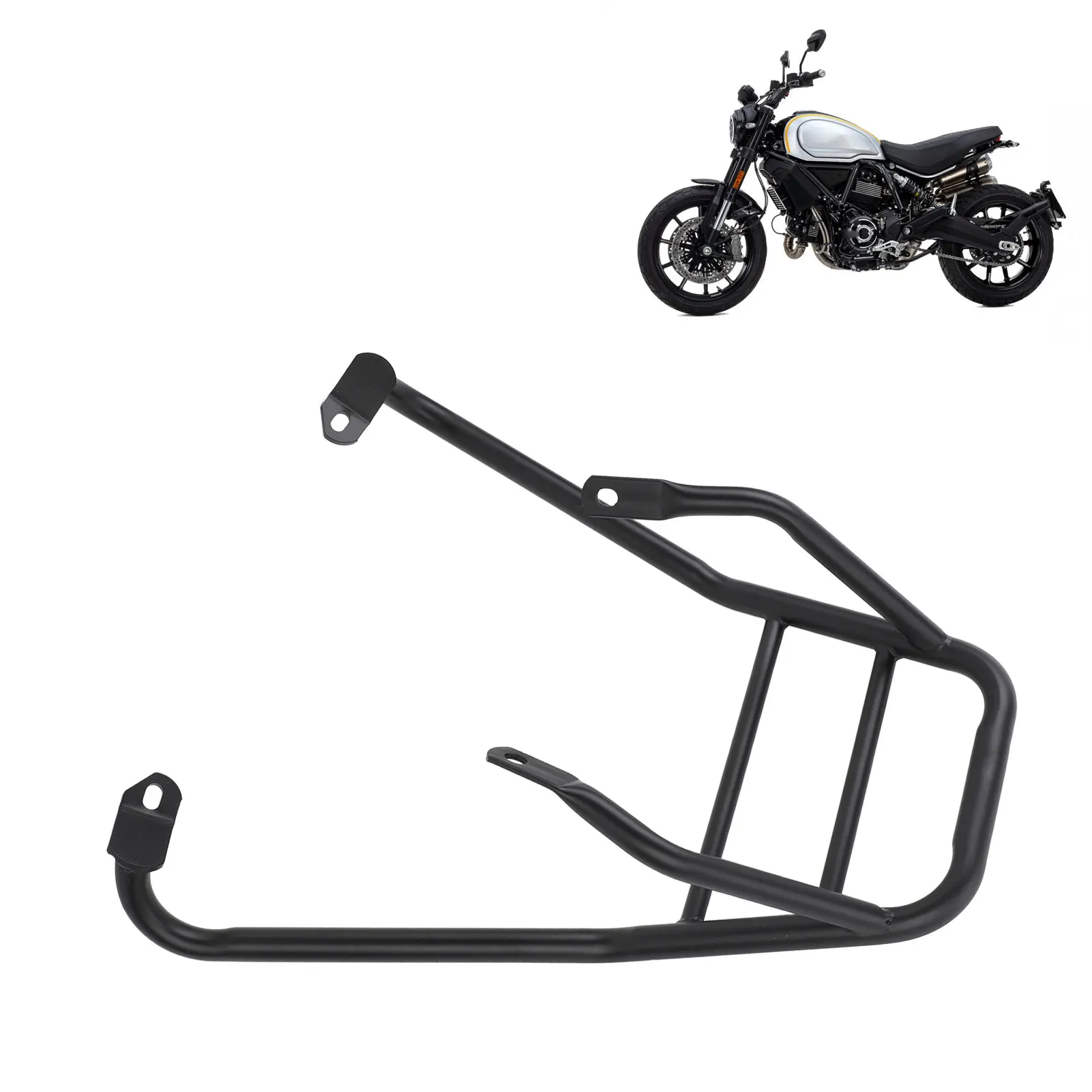

Motorcycle Rear Luggage Rack High Strength Motorcycle Cargo Carrier Holder Replacement for Ducati Scrambler 1100 Pro Sport