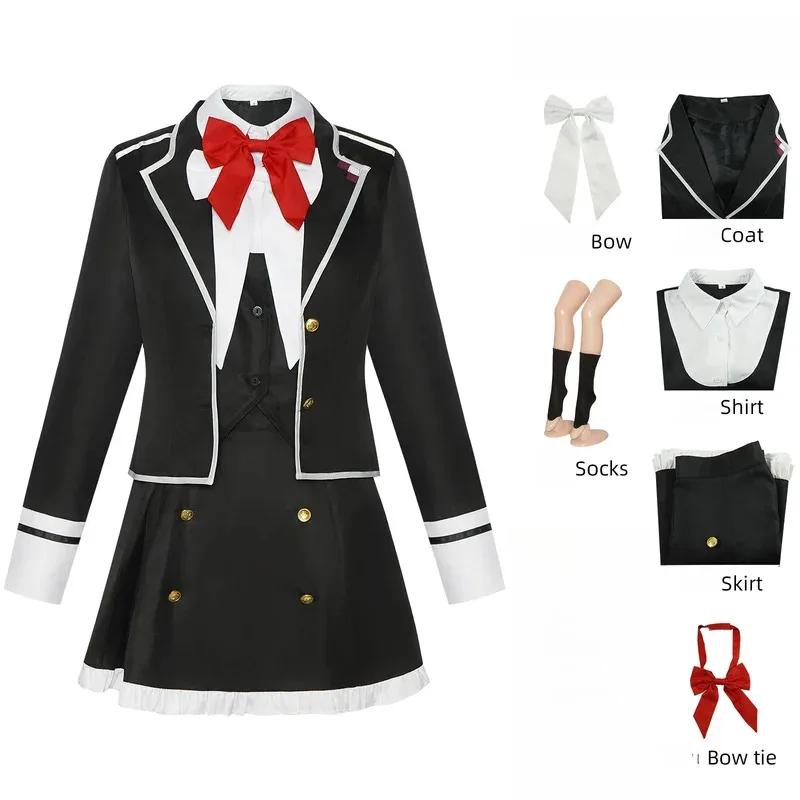 Sakamaki ayato cosplay traje komori yui cosplay traje diabolik amantes cos roupas uniforme escolar vestido de carnaval de halloween