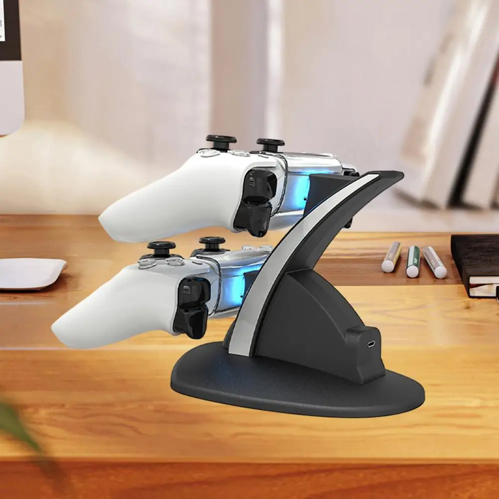 Game Controller Ladest änder Schnell ladestation mit LED-Anzeige für PS5-Controller Dual-Controller-Ladegerät für PS5