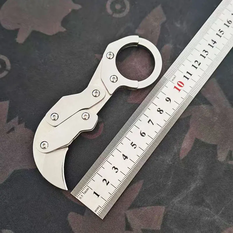 Cuchillo de camping mecánico portátil para exteriores, multifunción - imagen 5