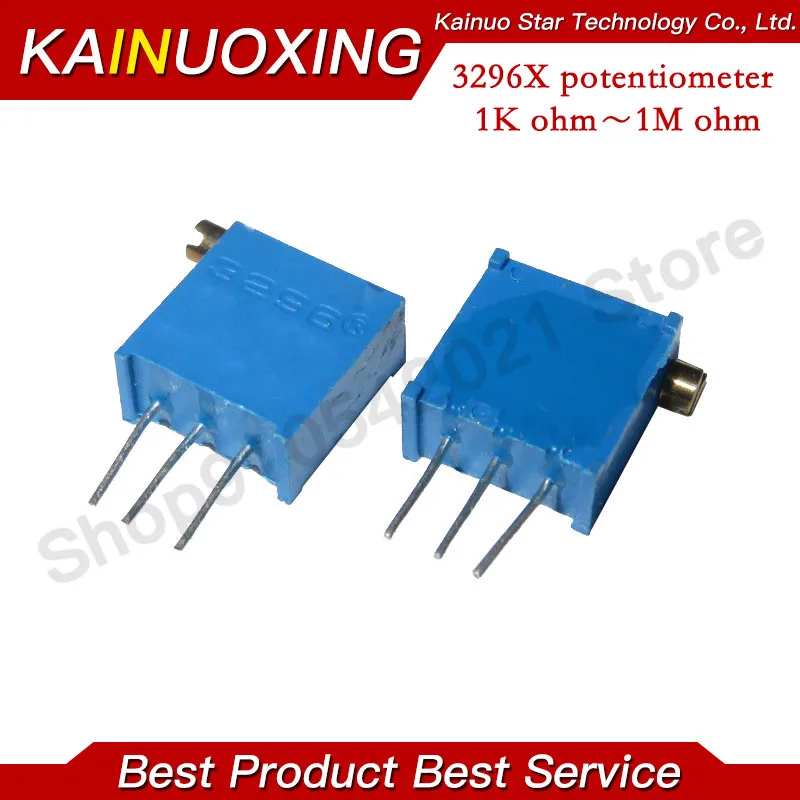 50pcs 3296 3296X series resistanceohm Trimpot Trimmer Potentiometer 1K 2K 5K 10K 20K 50K 100K 200K 500K 1M ohm 100R 200R 500R