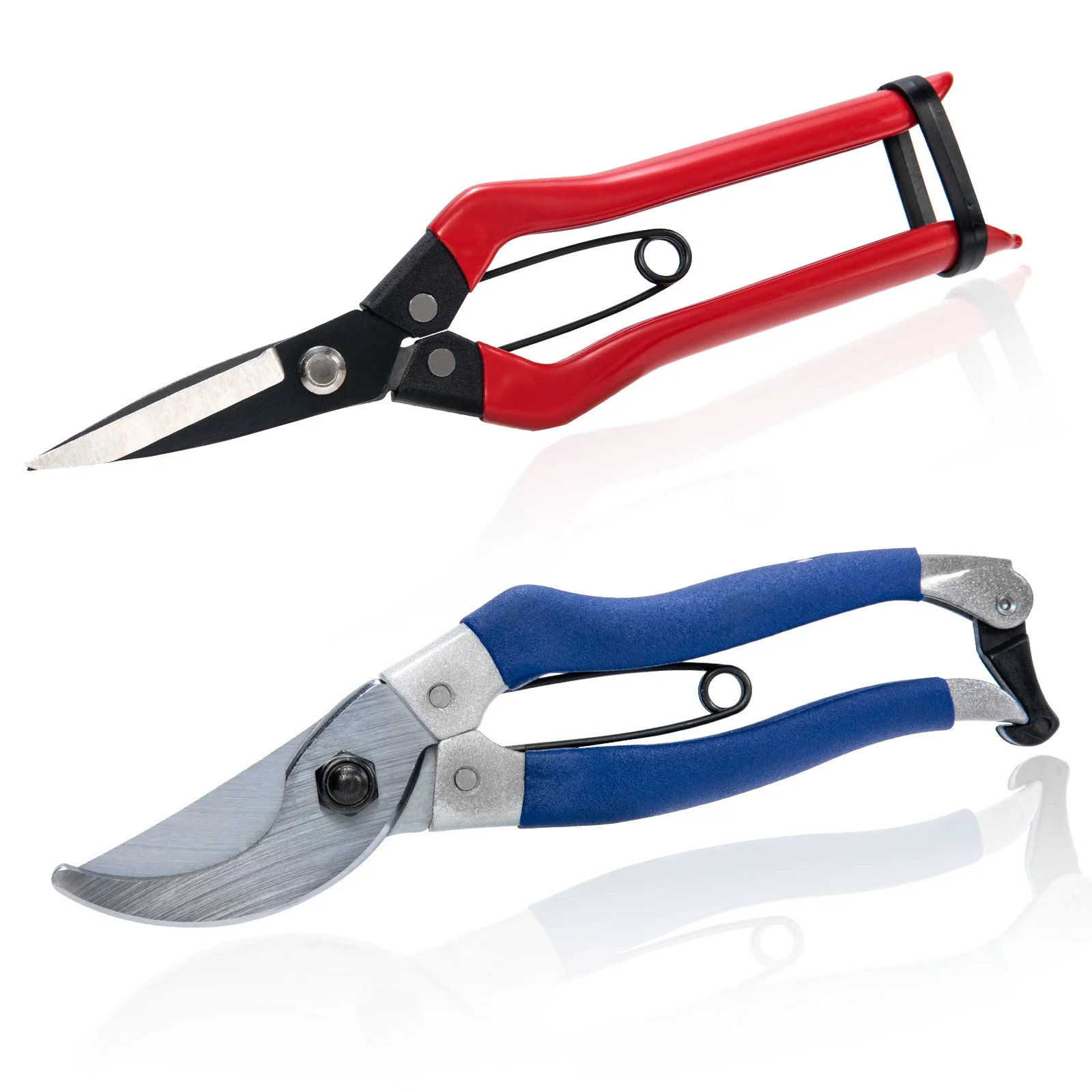 2Pcs Professional Garden Scissors Branch Pruner Tree Cutter Bypass for Efficient Plant Cutting and Trimming Pruning Hand Tools