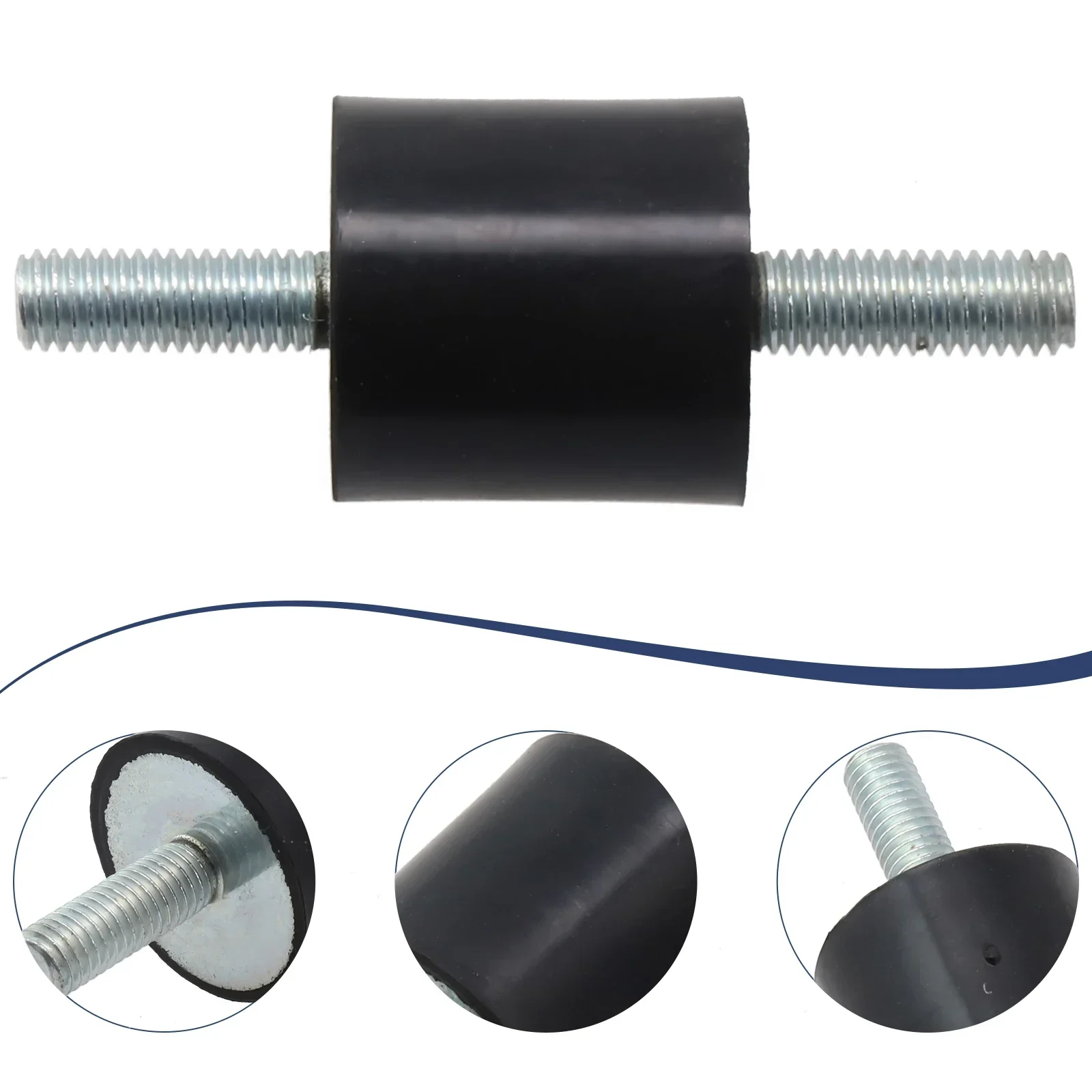 4x Anti Vibration Rubber Feet M8 Thread Compatible with Air Conditioning and Heat Pump Systems for Noise Dampening
