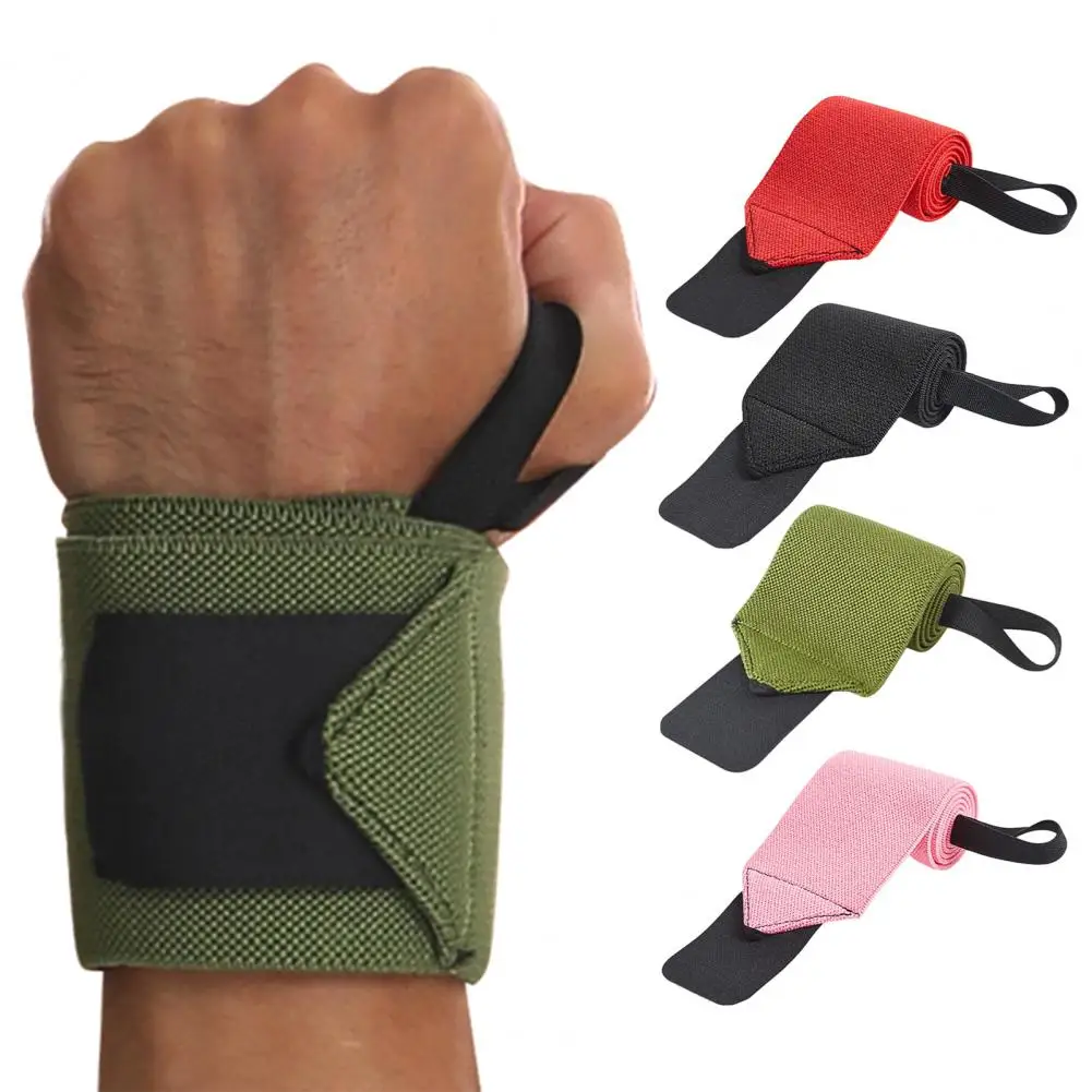 2Pcs Sports Wrist Compression Strap Breathable Adjustable Wrist Support Wrap Prevent Sprain Weightlifting Fitness Wrist Brace