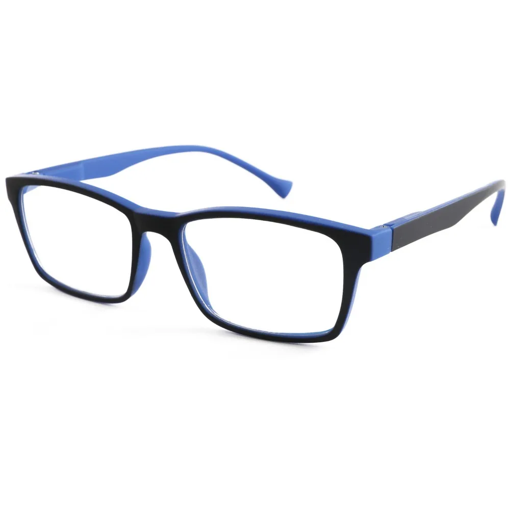

Retro PC Reading Glasses Decorative Glasses Brown Grey Red Blue Frame Glasses Rectangle Plain Glass Spectacles Readers