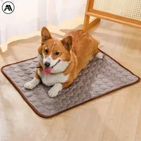 Pet Ice Mats Cooling Summer Cat Dog Blanket Sofa Bed Sleeping Pad for Dogs Puppy Kitten Washable Durable Bite Resistance Pet Pad