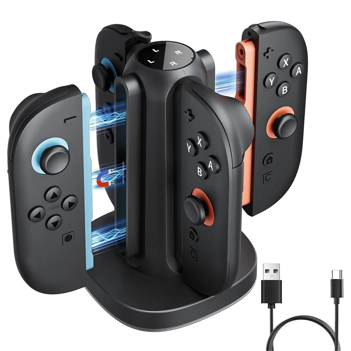 ★▲ Grip Charger for 2 Charging Dock for Switch Station RGB Fast Charge Accessories