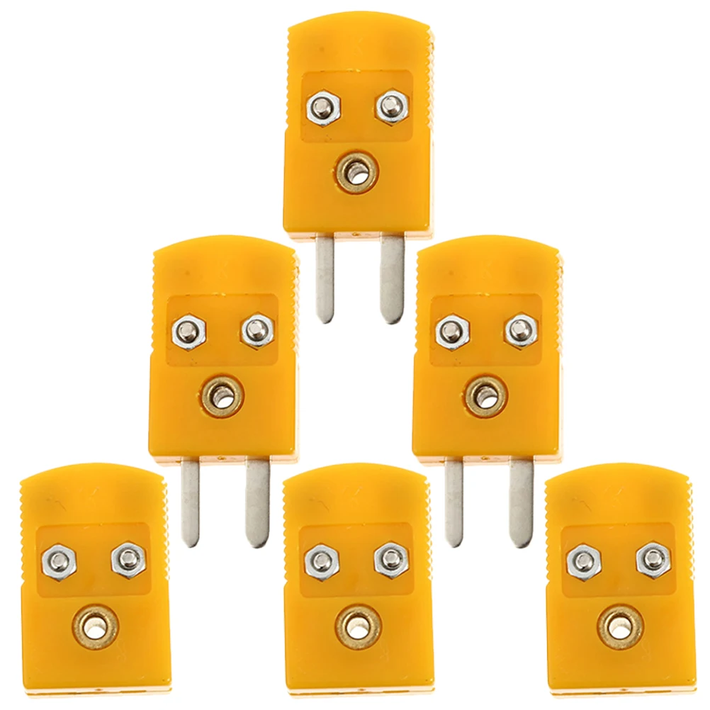 

3 set 4 Sets K Type Thermocouple Connector Mini Junction Adapter Male Female Plugs Socket Insulation Durability Practicality