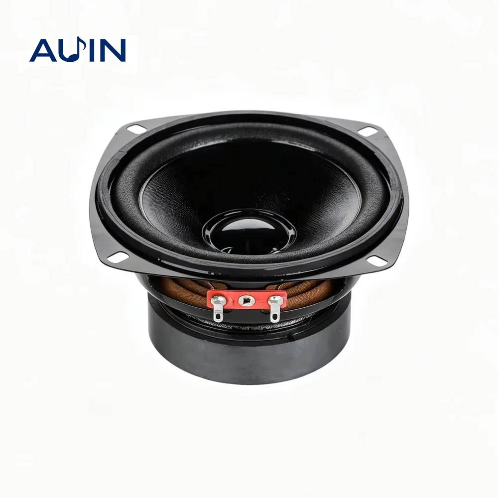 AUIN 1 Peça Woofer de 4 Polegadas (105MM) 8 Ohm 50W para Áudio DIY, Subwoofer para Caixas de Som Bluetooth e Home Theater