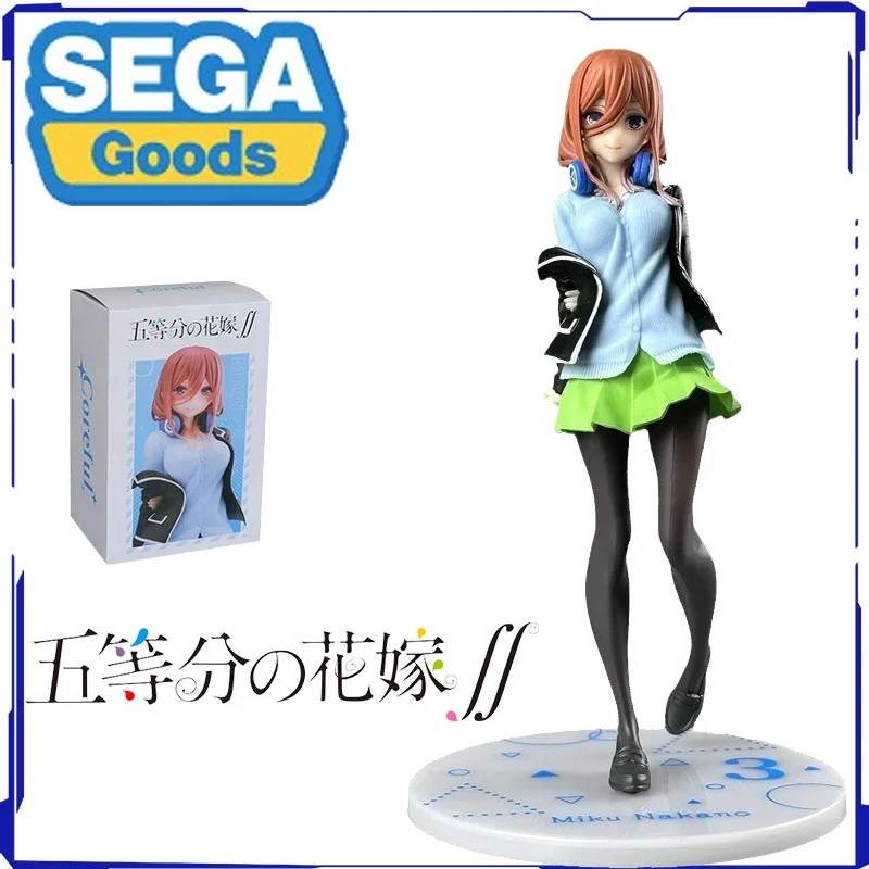 21CM The Quintessential Quintuplets Nakano Miku Anime Assembly Figure Action Model Decoration Cartoon Doll  Toy Gift Present Ins