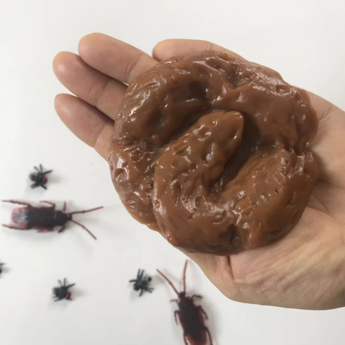 براز مزيف واقعي مع حقيبة برباط ، ألعاب مخادعة ، دعاسات مزحة ، غائط مزيف ، نكتة مضحكة ، عيد الهالوين ، حفلة عيد أبريل ، 6 * * #4