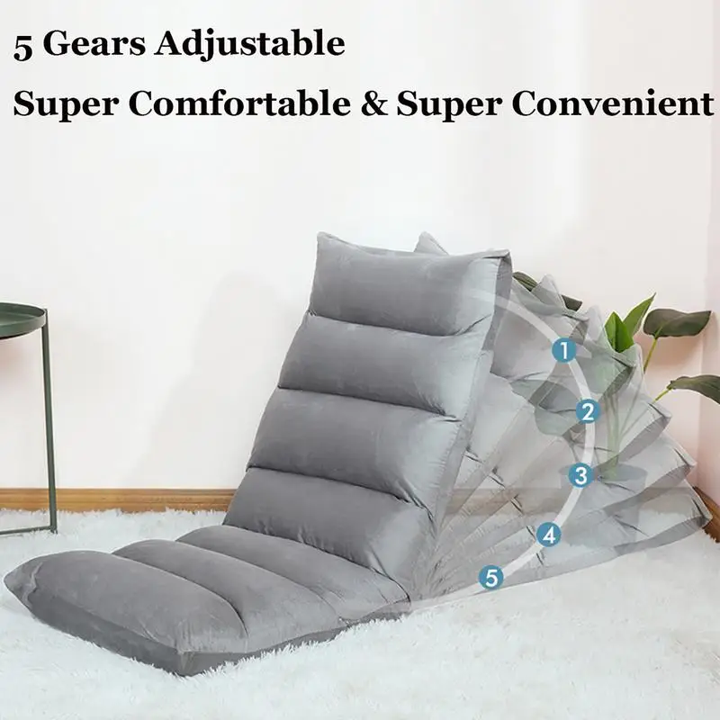 Adjustable Comfort Floor Folding Sofa Chair For Home Living Room Furniture Modern Foldable Japanese Floor Chair Lazy Couch Sofa