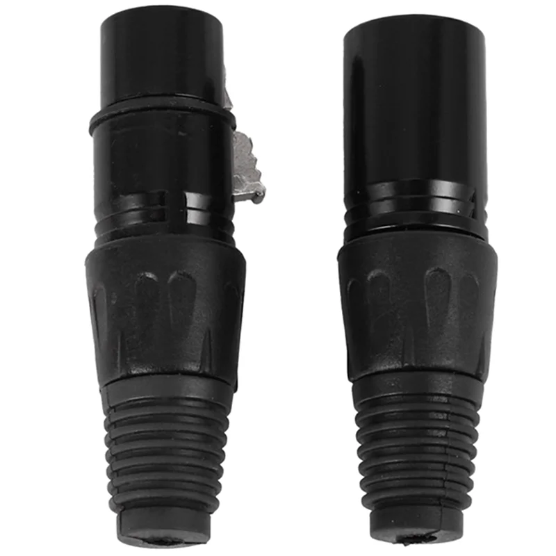 

ABJF-30 Pairs XLR 3 Pin Microphone Audio Cables Plug Connectors Male Female MIC Snake Plug Cable Connectors