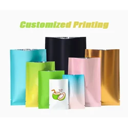 Customized Print Logo Aluminum Foil Sealed Vacuum Mask Powder Gift Sealed Bag