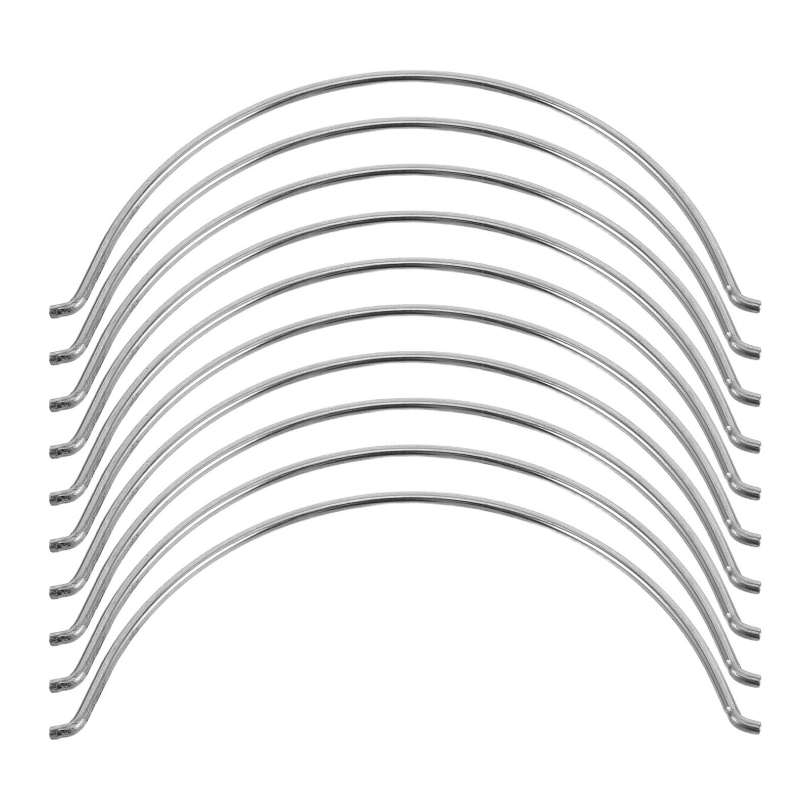 

10 Pcs Drain Handle Accessories Kitchen Sink Stopper Stainless Steel Handles for Strainers Basket Replacement Parts