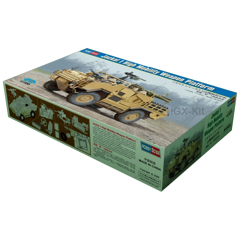 Hobbyboss 84520 1/35 Scale UK  Jackal 1 High Mobility Weapon Platform  Vehicle Hobby Craft Toy Plastic Model Building Kit