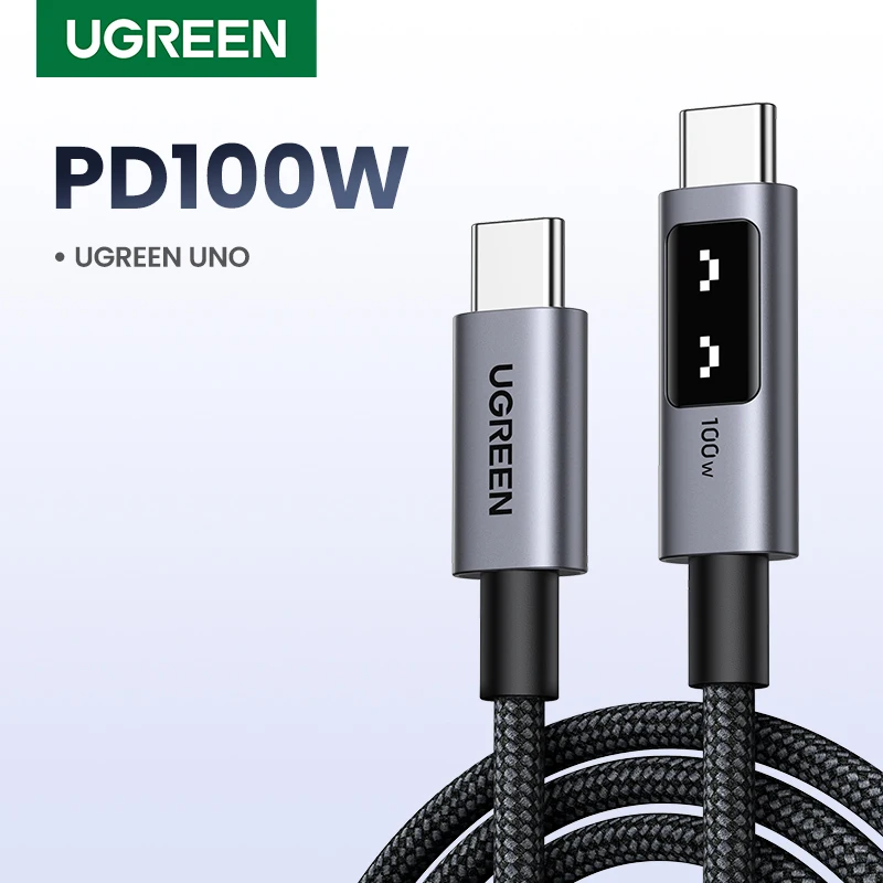 UGREEN UNO PD100W Fast Charge USB C Cable for iPhone 16 15 Type C to Type C Data Cord for Samsung Xiaomi Fast Chaging Cables