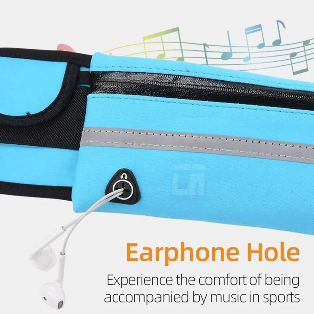 1Pcs Outdoor Sports Waist Bag Waterproof Pack Close Fitting Invisible Belt Fitness Anti Theft Mobile Phone Waist Bag Bottle