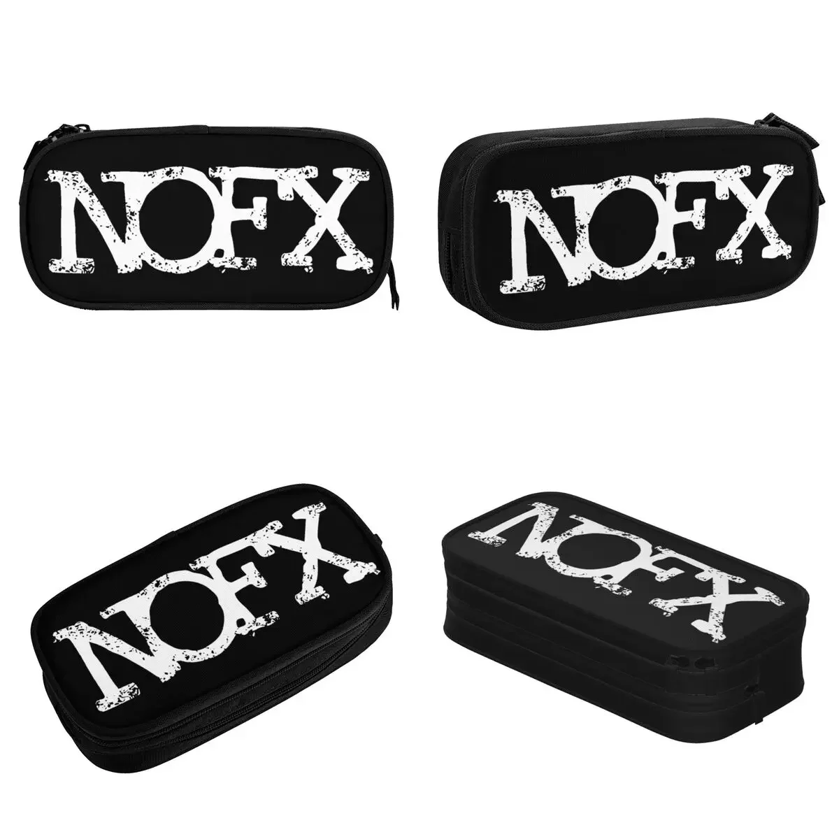 جميل الشرير الفرقة NOFX مقلمة روك قلم رصاص الحقيبة القلم للطلاب سعة كبيرة حقيبة الطلاب الهدايا المدرسية القرطاسية