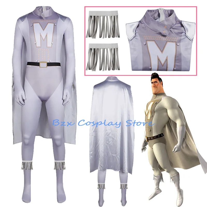

Metro Man Cosplay Jumpsuits Anime Super Hero Costume Bodysuit Halloween Zentai Cloak Suit Party Masquerade Outfit for MEN