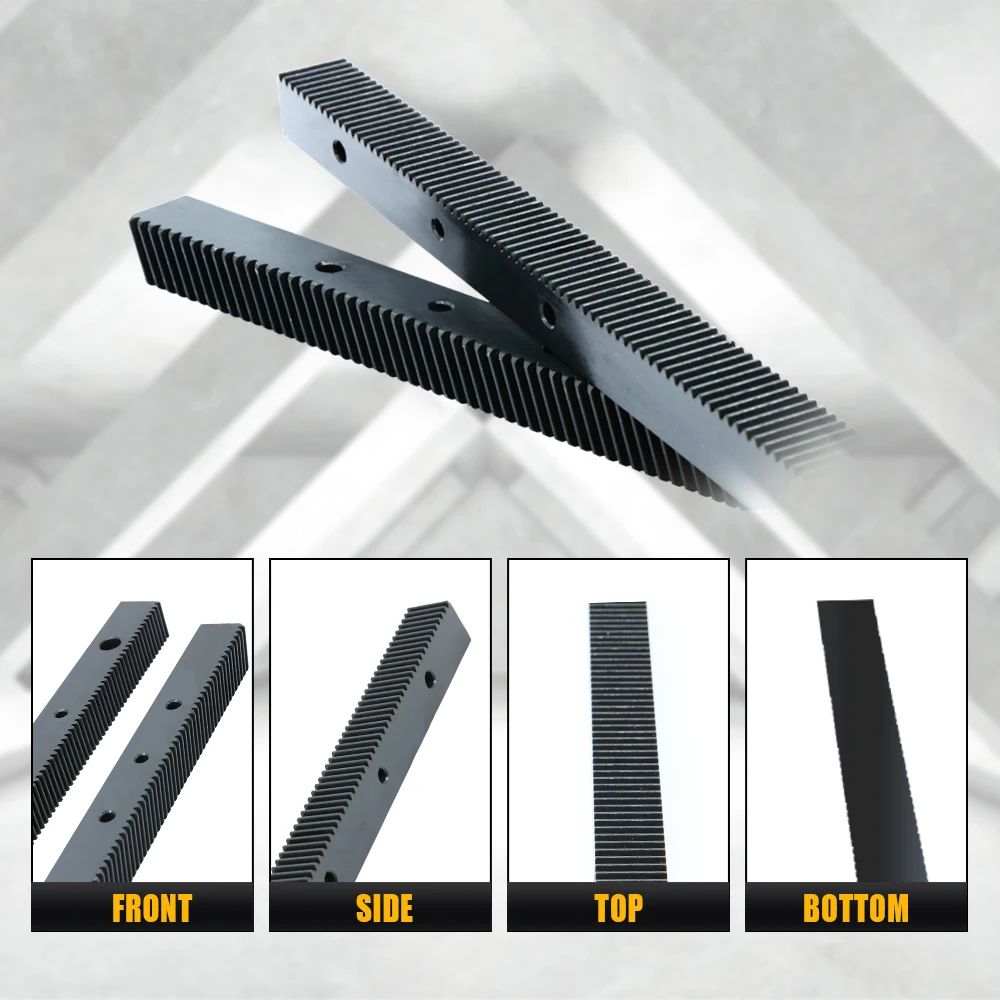 

1pc 1.5 Mod helical rack 19*19 1000mm Helical Gear zipper and 1.5MOD Metal Steel Pinion Gear Set For CNC engraving Machine