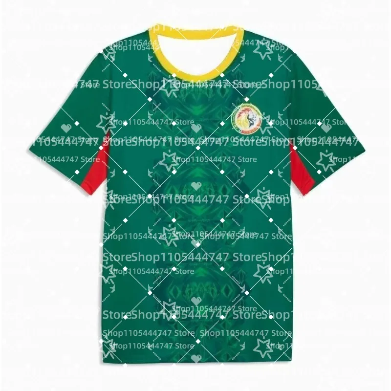 New 26-27 Summer Senegal Football T-shirt for Men and Women - Suitable for Daily Wearing and Training Top