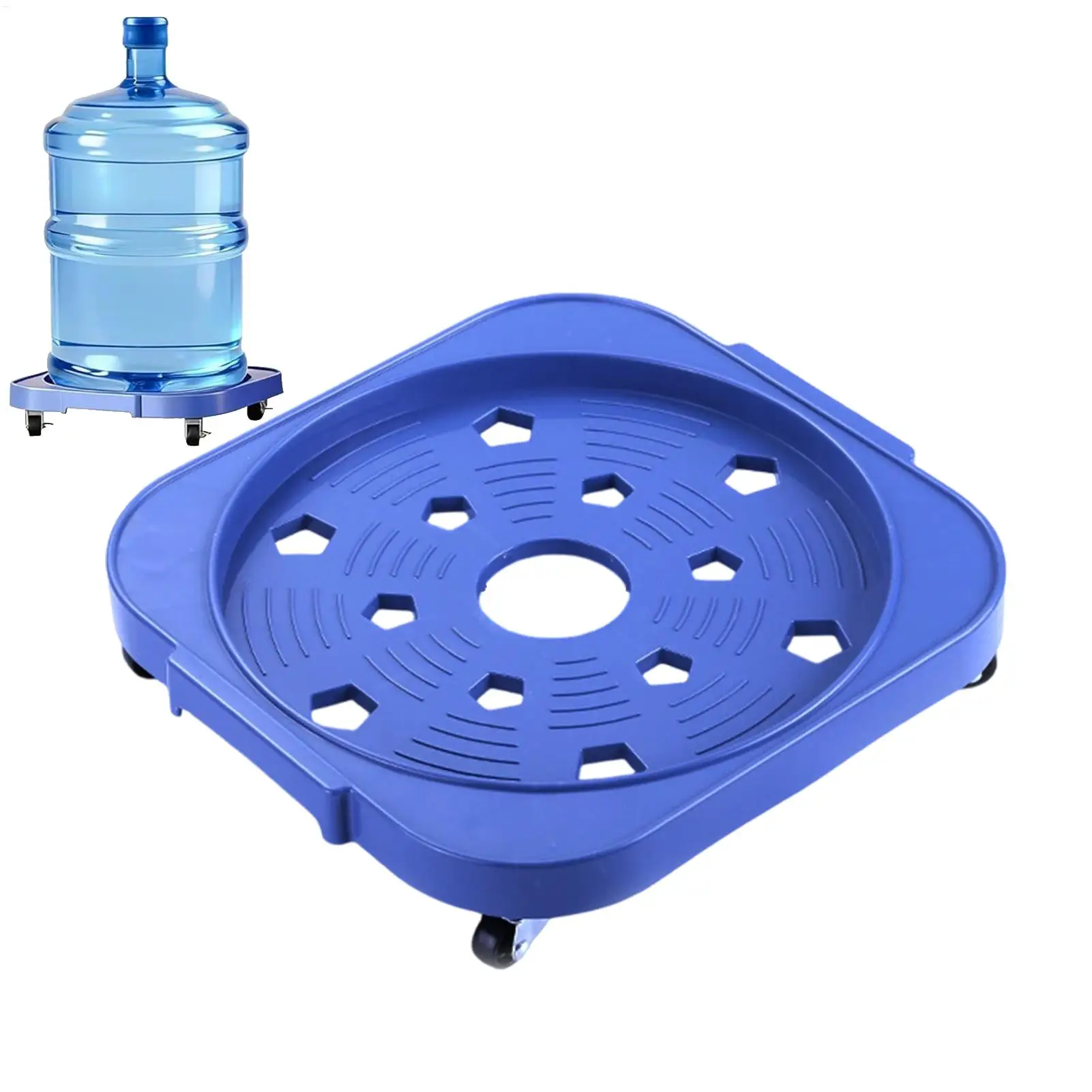 5 Gallon Water Bottle Jug Caddy With Wheels Garden Flower Pot Holder Plant Stroller Gas Cylinder Base Tray Mobile base stand