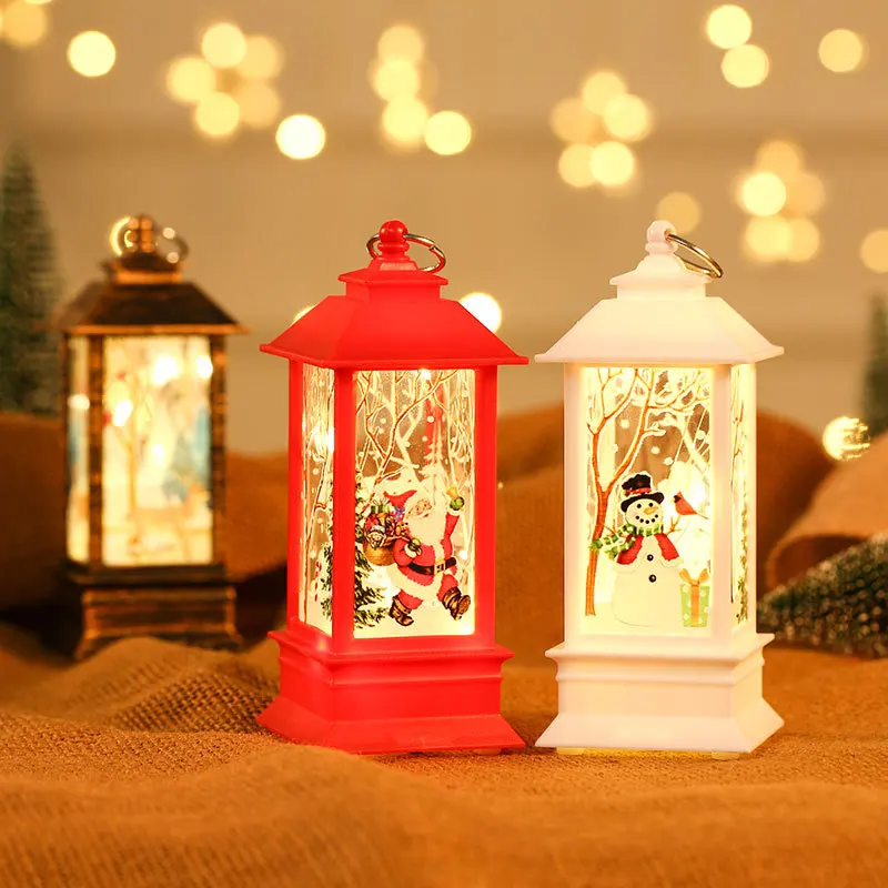 Christmas Decorations Illuminated Portable Oil Lamps LED Elderly Decorations Christmas Parties Gatherings children's Small Gifts