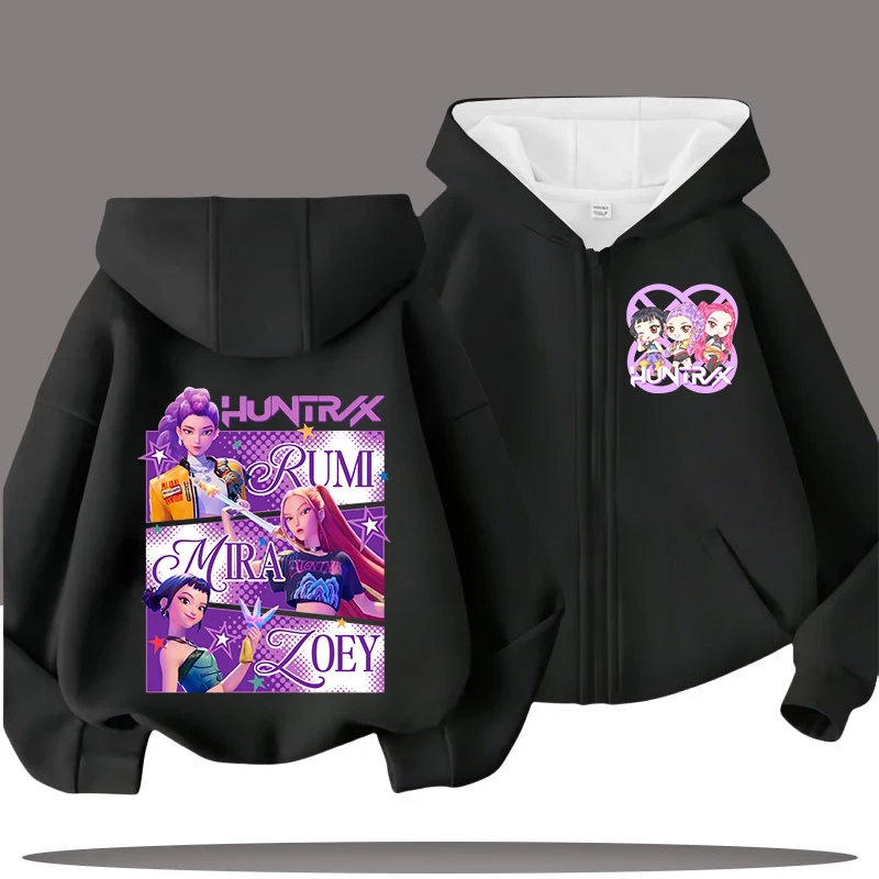 

25 Years of Kpop Demon Hunters Adult Kids Zip Hoodies Must-Buy! Slimming And Eye-Catching Korean Girl Style For Autumn Winter