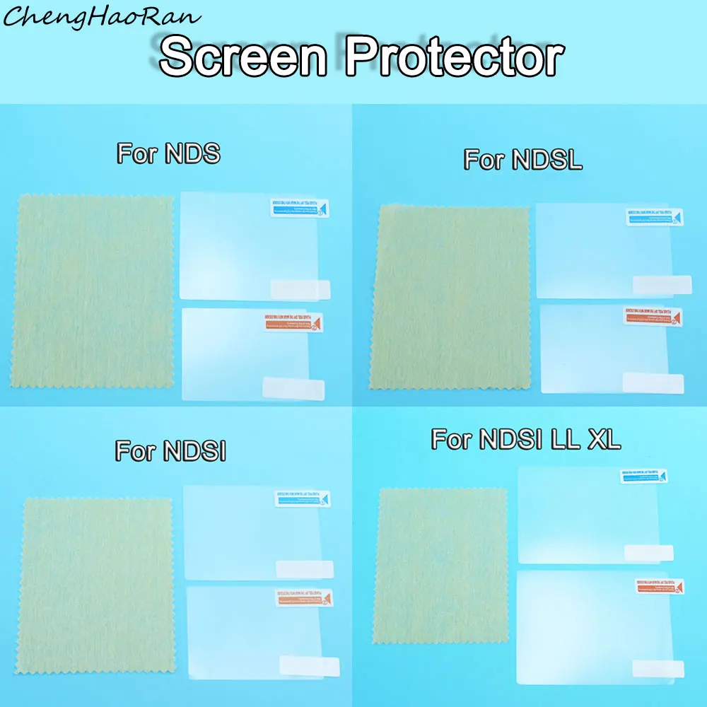 1 piece Top Bottom Clear Protective Film For Nintend NDS /NDSL/NDSI/NDSI LL XL   LCD Screen  transparent Protector film