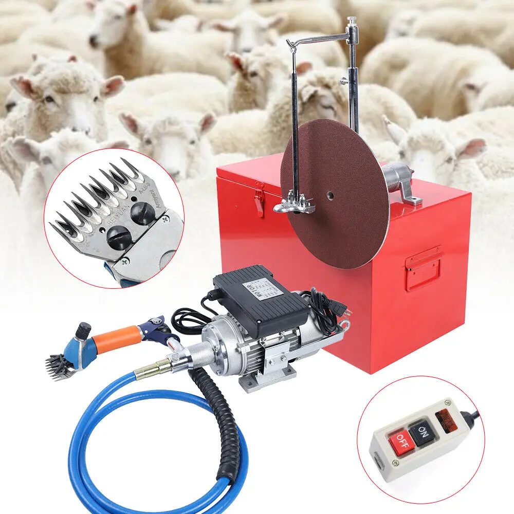 

110v 360° Rotate Electric Shears Cutter Clipper Farm Sheep Goats Shearing Machine 2800r/min