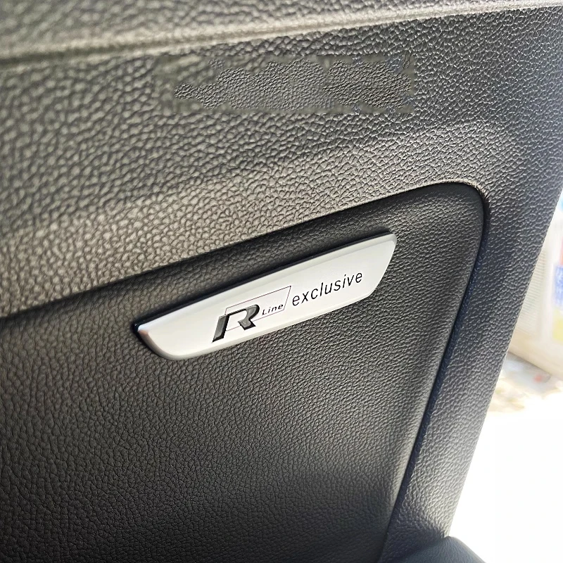 

2026 Hot For VW VOLKSWAGEN Metal for Volkswagen VW R Line 4MOTION Logo Passat Tiguan Polo Golf Touran Jetta Car Door Panel Stick