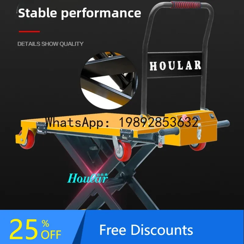 BF Portable Electric Hydraulic Lifting Forklift for Carriage and Unloading with Scissor Forks
