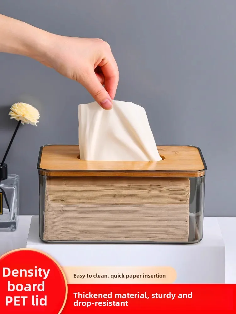 

Креативный прозрачный диспенсер для салфеток с боковой подачей, имитация бамбука, прямоугольный, для домашнего декора