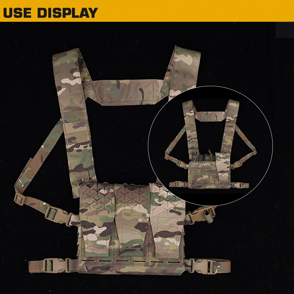 SPUD Tactical Pouch Chest Rig Hang Mag Pouches Outdoor Airsoft Hunting Vest Plate Carrier Molle Radio Bag Multipurpose