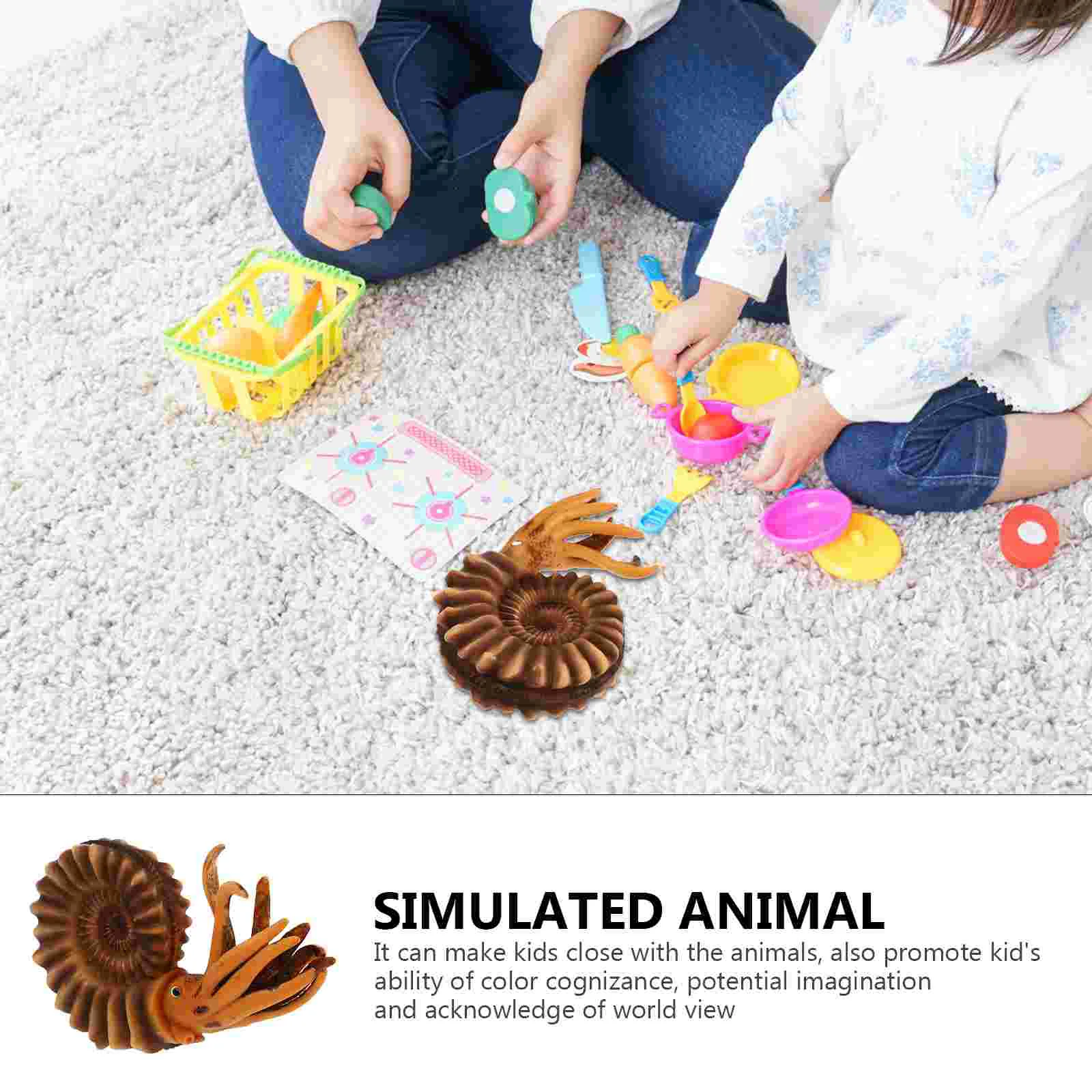 Underwater Creatures Toys Seahorse Plastic Simulation Animal Playthings Emulation Nautilus Marine Figurines