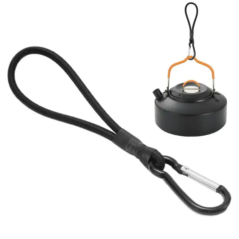 

Elastic Rope With Carabiner Tarp Bungee Cords With Carabiner Hooks Stretchy Camping Tent Fastening Tool For Hiking