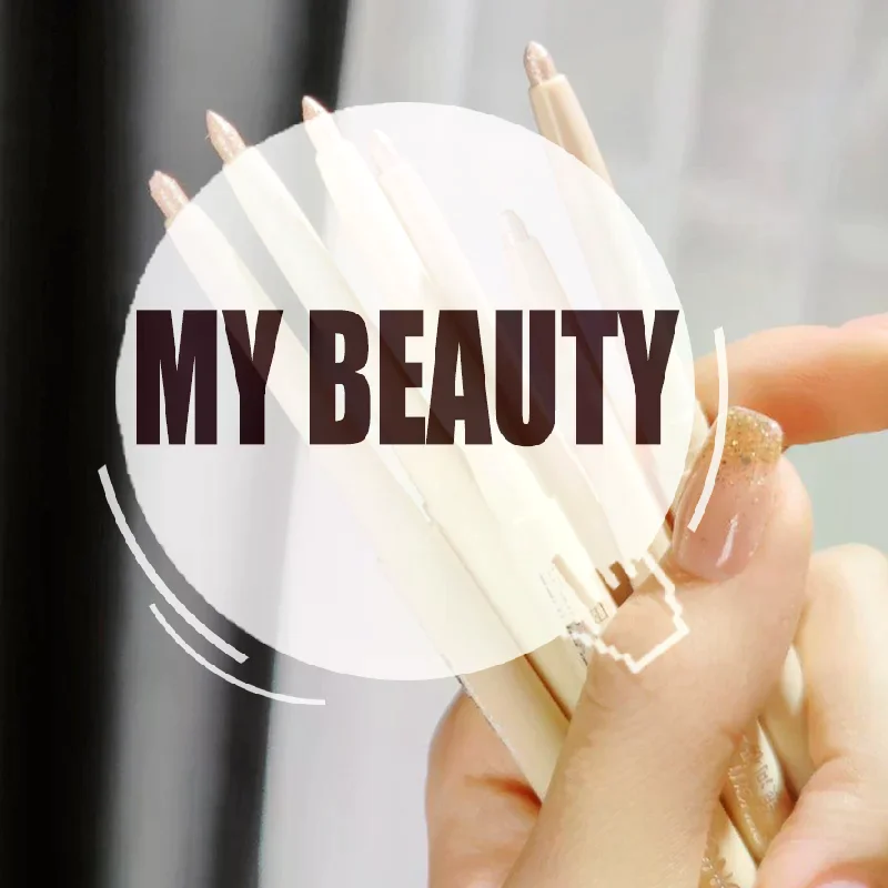 DIKALU قلم ظلال العيون بيرليسسينت ماتي الماس كحل القلم مقاوم للماء تسليط الضوء على سطع دودة القز ماكياج قلم رصاص جفون لامعة