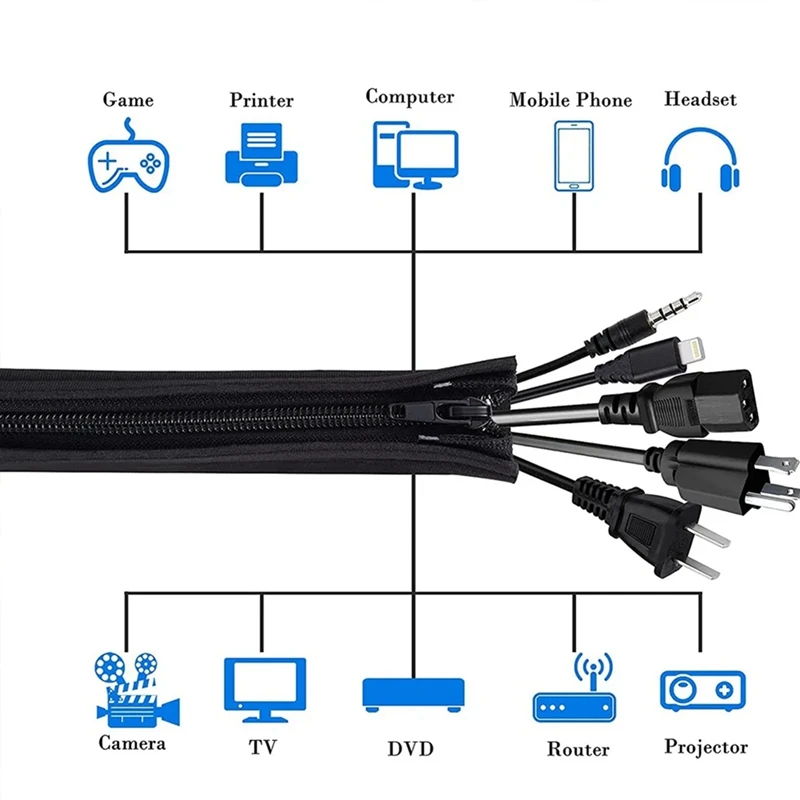 186 шт. комплект органайзера для кабеля с держателем кабеля, органайзер для проводов, рукав, зажимы для шнура, рулонный органайзер для кабеля, ремни для стола, дома