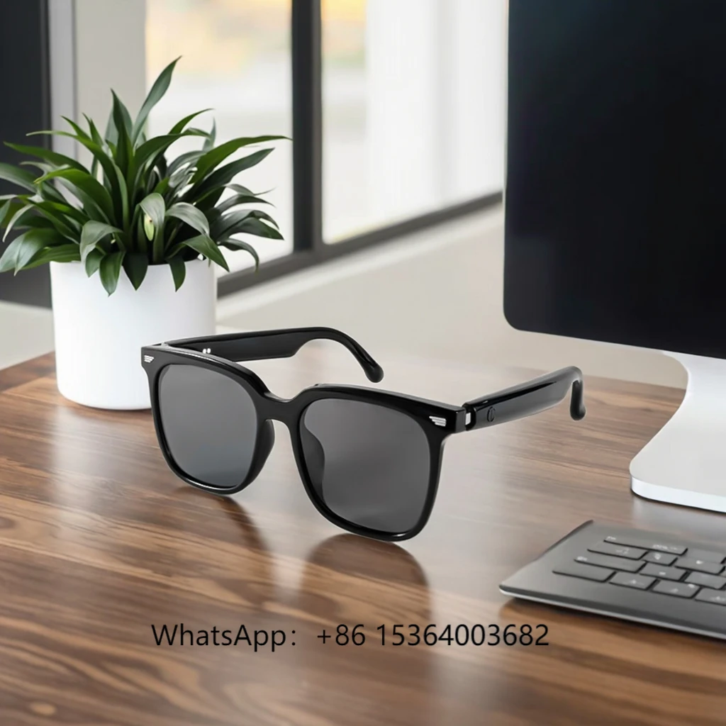 

TJXL-GS01 Cross-Border for Bluetooth Audio Smart Glasses Comfortable Anti-UV Polarized Wearable for Music Listening and Call Mak