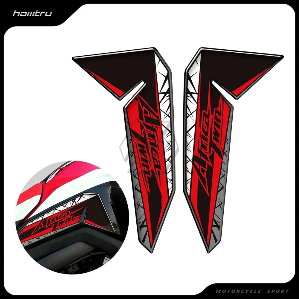 

3D Motorcycle Side Tank Pad Protection Decals Case for Honda Africa Twin 2016-2019 decoration