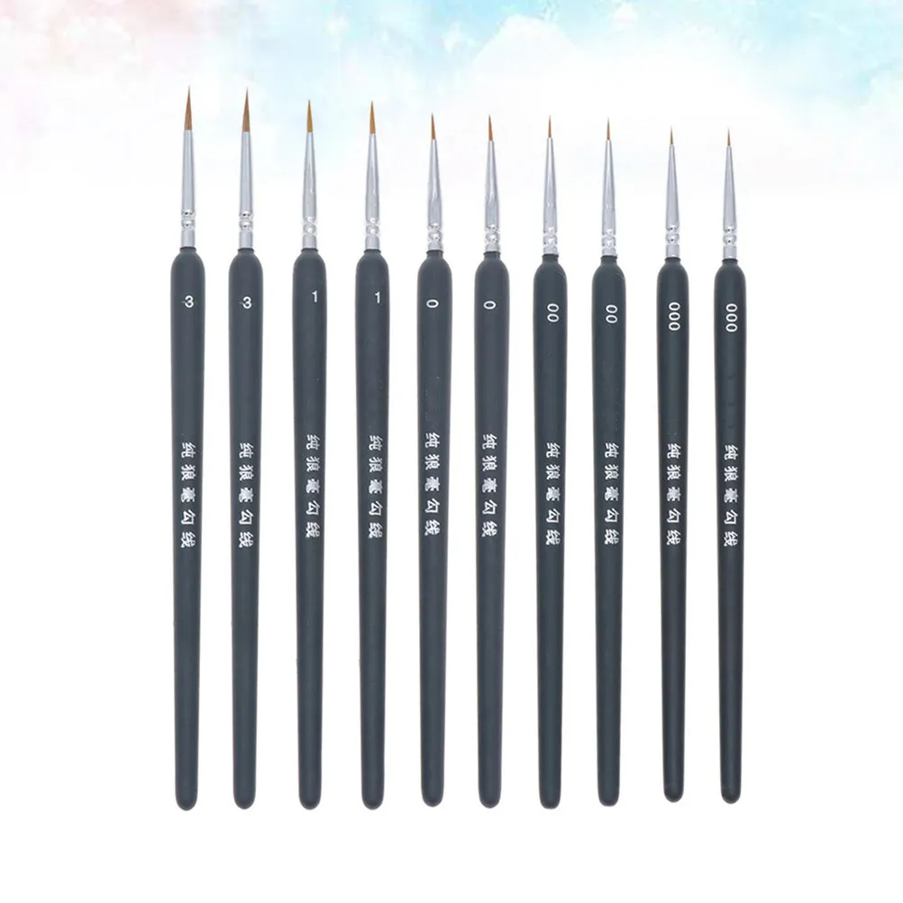 Small Paint Brush Miniature Painting Brushes Fine Tip Detail Paintbrushes Craft for Detailed