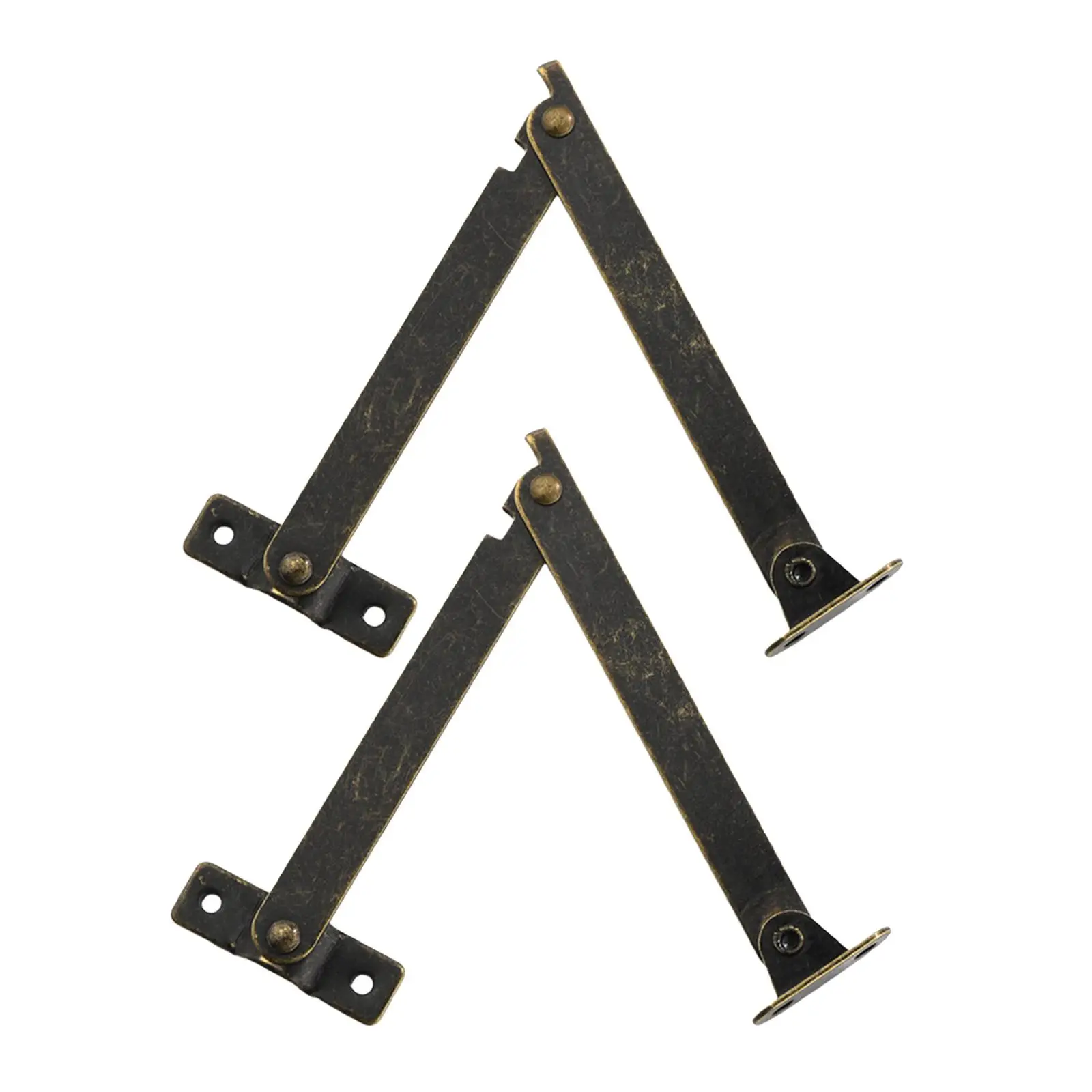 Lid Support Hinges 2 Pack Lifting Brackets for Cabinet Jewelry Box Cabinet Chest