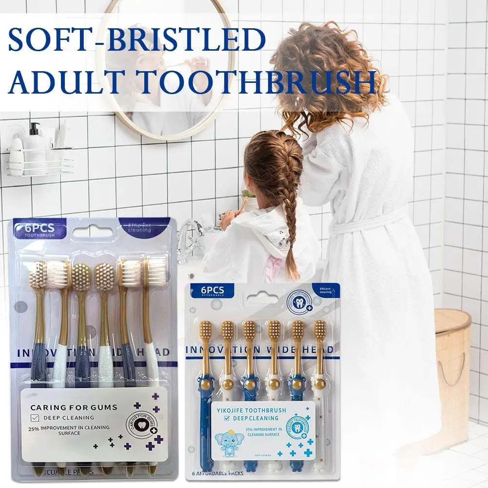 Toothbrush Adult Soft Hair Household Home Fur - Wide Head Ultra Fine Hair Anti Sensitivity Gum Protection - Suitable for Touring
