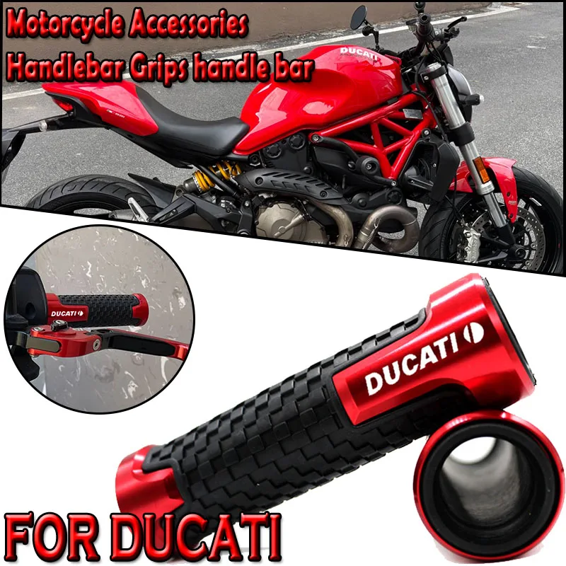 For DUCATI Monster 696 796 821 1200 S2R 800 Multistrada 1200 1200S Motorcycle Accessories Aluminium CNC Hand Grips Handle Bar